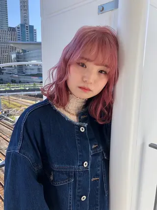 ミディアム カラー ヘアアレンジ HIMENO🫧 stylist🤍のヘアスタイル