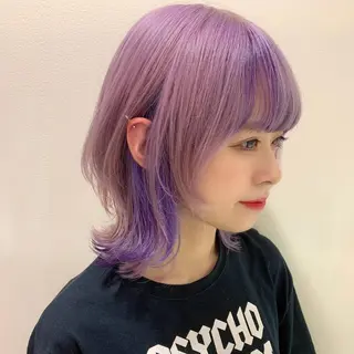 ショート カラー ハイトーン/ウルフ /小澤凌祐🦕のヘアスタイル