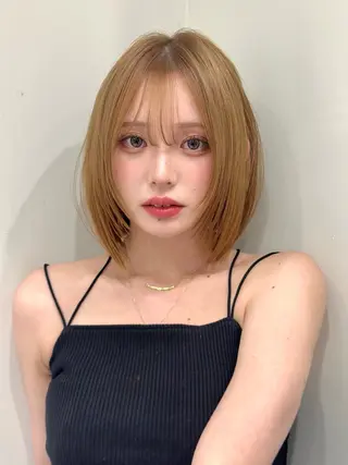 ショート カラー ボブ/レイヤーカット /表参道 yunaのヘアスタイル