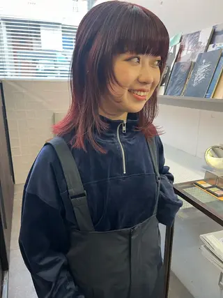 ミディアム カラー NOUN所属・eri kinjoのヘアスタイル