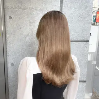 ロング カラー ヘアアレンジ MiU所属・韓国×髪質改善×美髪 縮毛矯正×レイヤーのヘアスタイル