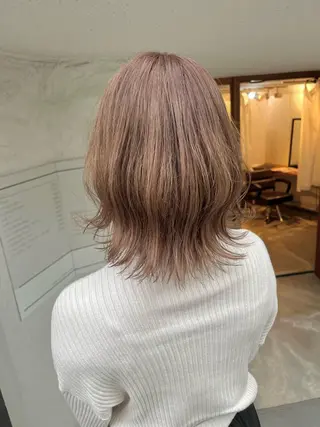 カラー FUJINO RYOのヘアスタイル