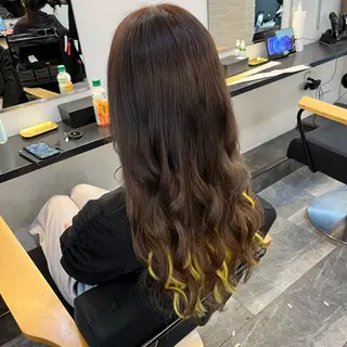 ロング カラー hair salon chic.所属・chic.エクステ. 艶カラー.miu🦊のヘアスタイル