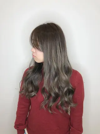 ロング レイヤー×縮毛矯正 深見 拓のヘアスタイル