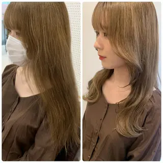 セミロング カラー MARU レイヤー/パーマのヘアスタイル