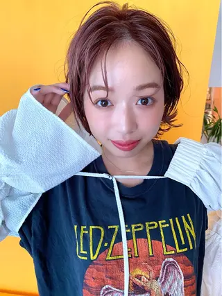 ミディアム カラー ヘアアレンジ akim kaminoke所属・矢場町 🌟yopiのヘアスタイル