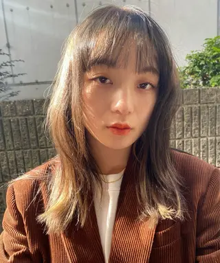 ロング カラー ボブ／レイヤー／艶 🦕risa  森下のヘアスタイル