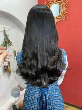 ロング 大久保 愛のヘアスタイル