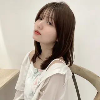 ミディアム 透明感カラー 🩰あさのヘアスタイル