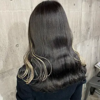 セミロング カラー SHURI❤️🔥 中/韓mix ♡のヘアスタイル