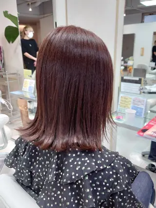 ミディアム カラー nagane sayakaのヘアスタイル