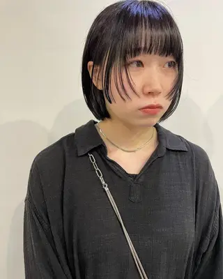 ショート カラー silo所属・silo MOKA 顔周りカット🦦のヘアスタイル