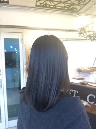 セミロング カラー スパイキー/ ピンパーマ/緑川雄也のヘアスタイル