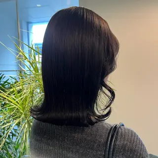 ミディアム カラー ワタナベ モカ🦢ダブルカラーのヘアスタイル