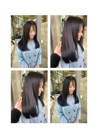 セミロング カラー the path shogo🌻のヘアスタイル