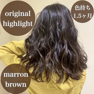 ロング カラー 横山 直輝のヘアスタイル