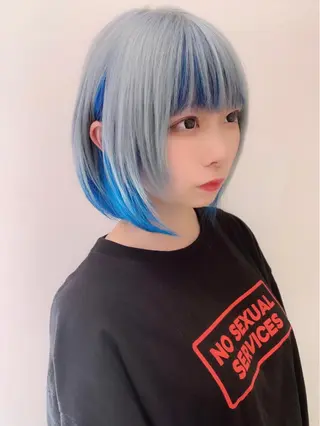 ショート カラー ハイトーン/ウルフ /小澤凌祐🦕のヘアスタイル