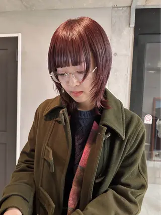 ミディアム 前野 日奈のヘアスタイル