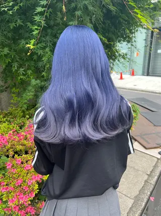 ロング カラー 艶髪カラー✨似合わせ No.1🥇渡辺康貴のヘアスタイル