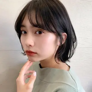 セミロング カラー 🌱小顔ヘア/ボブ ミディアム/双葉🌱のヘアスタイル