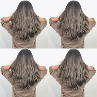 ロング カラー ヘアアレンジ AHNKISM AHNKISMのヘアスタイル