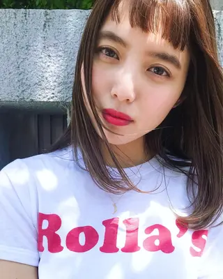 ミディアム カラー エクステ（レミー毛） NINEのヘアスタイル