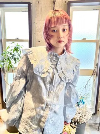 ミディアム カラー momoca 暖色カラー/ボブのヘアスタイル