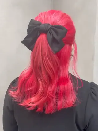 ロング カラー ONYX 表参道所属・表参道/ハイライト 髪質改善ストレートのヘアスタイル