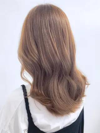 ミディアム カラー ヘアアレンジ 🍒暖色✖️レイヤー ／Haruna🍒のヘアスタイル