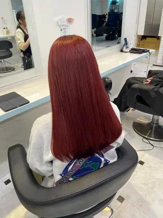 カラー 🍒♡艶髪暖色カラー saaya♡🍒のヘアスタイル