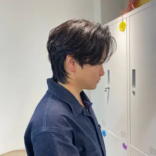 ミディアム メンズ 太我/フェザーパーマ /ニュアンスパーマのヘアスタイル