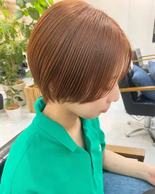ショート カラー 田中 あやなのヘアスタイル