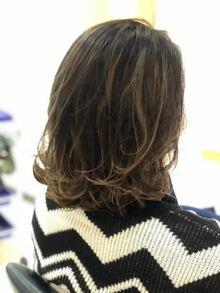 ミディアム カラー パーマ ヘアアレンジ メンズ キッズ ネイル マツエク・マツパ 一人一人の輝きを 心を込めてのヘアスタイル