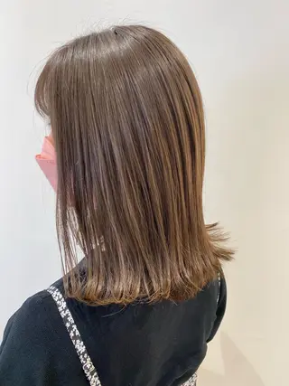 ミディアム カラー ヘアアレンジ 韓国レイヤー🖤🤍 /うえのゆずのヘアスタイル