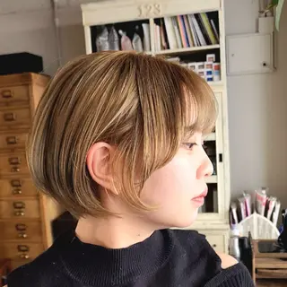 ショート カラー quiora所属・奉書 隆浩のヘアスタイル