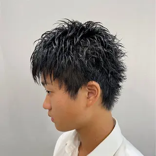 メンズ 押上/ショート・ボブ /パーマ/山口卓朗のヘアスタイル