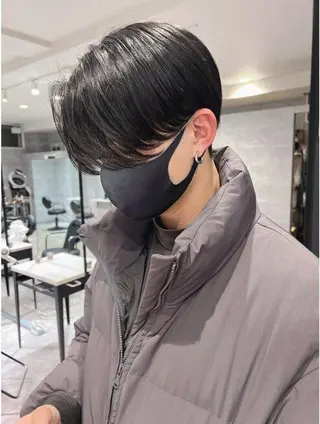 メンズ RIN／韓国ヘア レイヤーカットのヘアスタイル