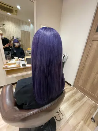 ロング カラー 🌈派手髪ハイトーン 🌈鈴木亮太🌈のヘアスタイル