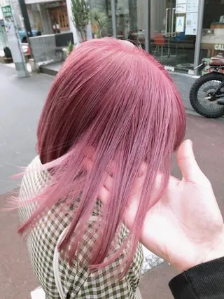 ショート カラー ヘアアレンジ メンズ キッズ 💟Chloe原宿店 🩶ハイトーンのヘアスタイル