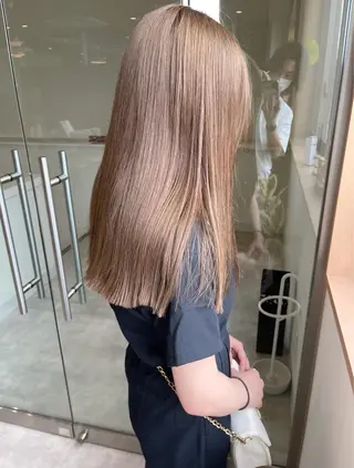 セミロング 清水 亮太/赤み消しカラーのヘアスタイル