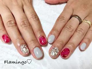 ネイル 40代からの爪を守る ×ケア重視サロン♡のネイルデザイン