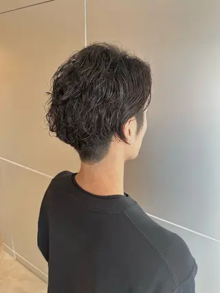 ミディアム パーマ メンズ メンズパーマ達人/ フェード/イツキのヘアスタイル