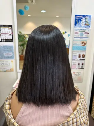 ミディアム 💫ツヤ感カラー💫 吉川清保/白髪ぼかしのヘアスタイル
