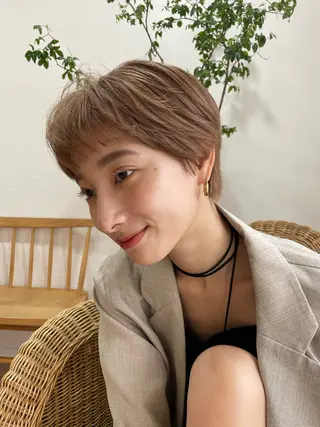 ショート カラー 髪質改善カラー🪡✨ レイヤー/ rinaのヘアスタイル