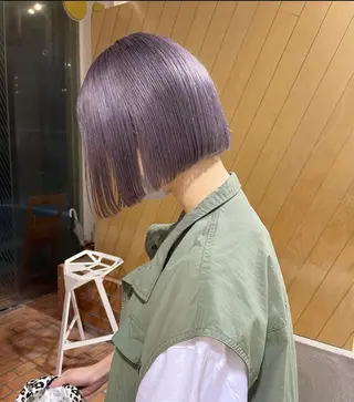 カラー Mio｜ぱつっとボブ ｜髪質改善ストレートのヘアスタイル
