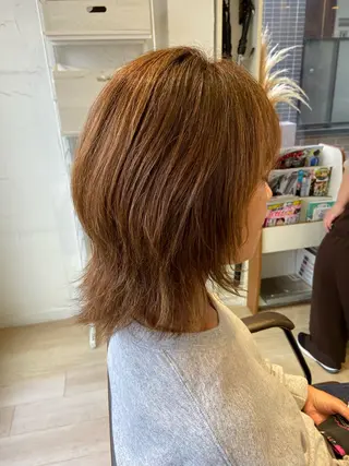ミディアム VISAGE   join所属・コバヤシ ユウスケのヘアスタイル