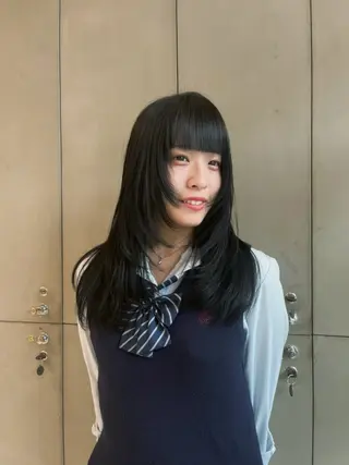 セミロング カラー D'na所属・ベージュ🤎/韓国風 ヘア🇰🇷/さくらのヘアスタイル