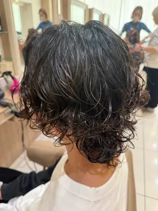 ショート パーマ 韓国ヘアメイク🎀/ 縮毛矯正✨山本媛香のヘアスタイル