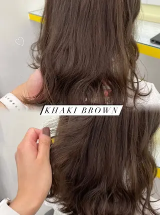 セミロング カラー ヘアアレンジ Ella所属・nana【艶髪】/ レイヤー/縮毛矯正のヘアスタイル