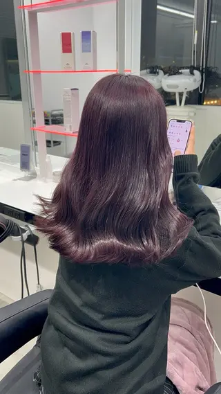 ロング カラー エフェクトブリーチ／ レイヤーカット／翔のヘアスタイル